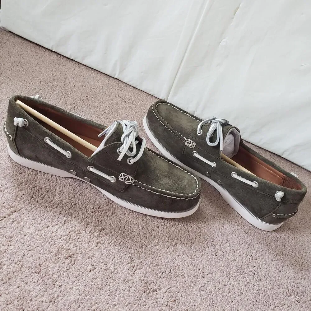 Polo Ralph Lauren Merton Armadillo Suede Size 9D Mens Boat Shoes